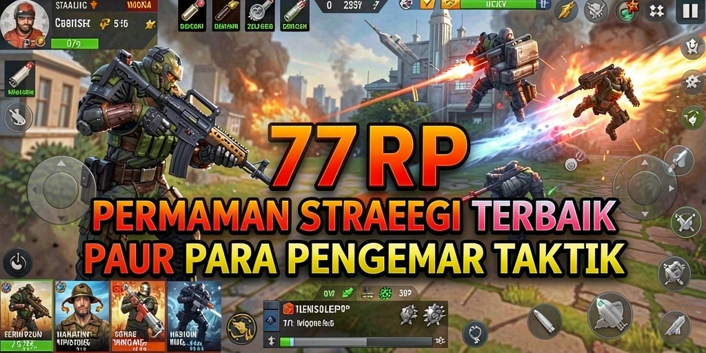 Tampilan gameplay 77RP yang memukau dengan aksi strategi mendalam.