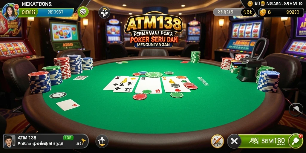 Tampilan menarik dari permainan Poker di ATM138.