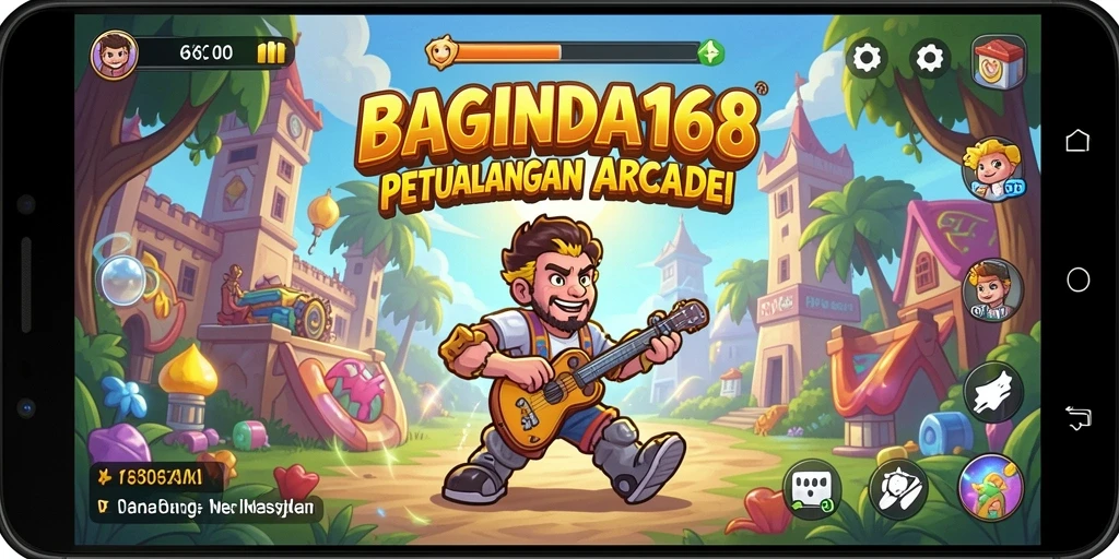 Tampilan gameplay BAGINDA168 yang seru dan penuh warna.