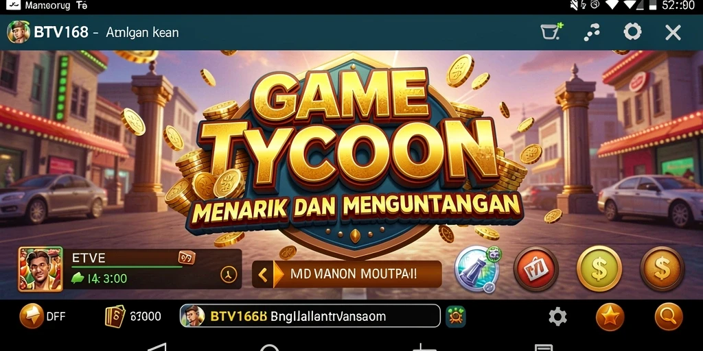 Screenshot BTV168 menampilkan aksi bisnis yang mendebarkan.