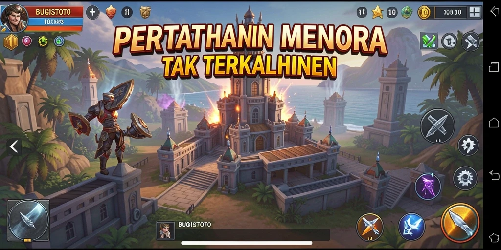 Gameplay seru dan menegangkan di BUGISTOTO dengan strategi Tower Defense.