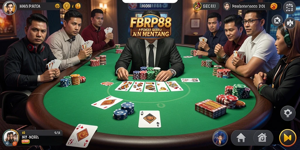 Tampilan gameplay seru di FBRP88 dengan tema Poker.