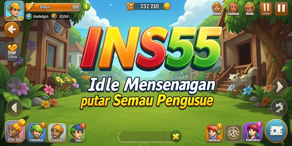 Tampilan gameplay INS55 dengan elemen Idle yang menarik.