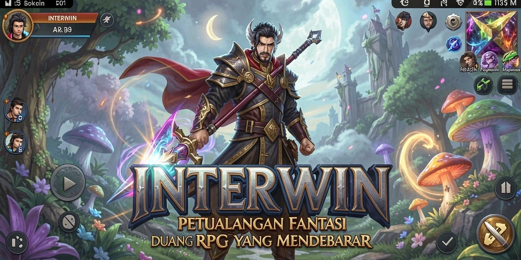 Screenshot gameplay INTERWIN menampilkan pertempuran seru dan grafis yang memukau.
