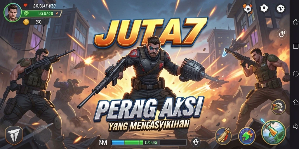 Tampilan gameplay JUTA7 yang seru dan mendebarkan.