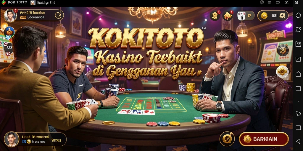 Gameplay KOKITOTO yang seru dengan berbagai pilihan permainan Kasino.