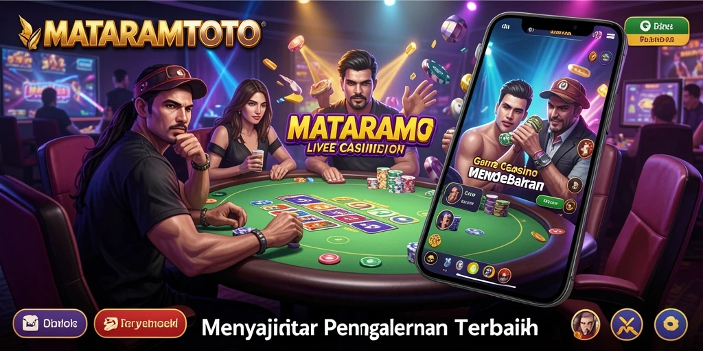 Tampilan gameplay Live Casino yang mendebarkan di MATARAMTOTO.