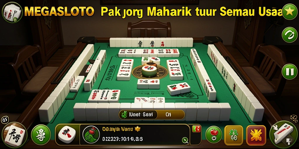 Screenshot gameplay MEGASLOTO yang menarik dan penuh warna.