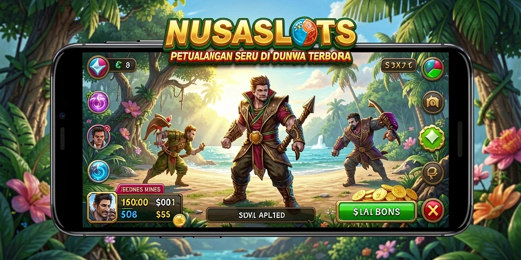 Tampilan menakjubkan dari gameplay Open World NUSASLOTS.