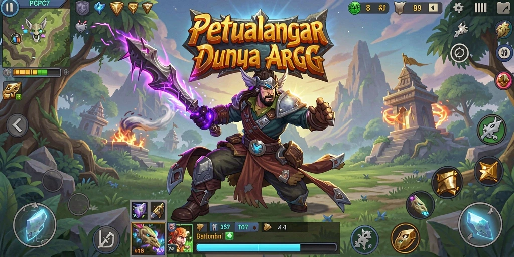 Tangkapan layar gameplay <strong>PCPC7</strong> menunjukkan aksi seru dan pertarungan epik.