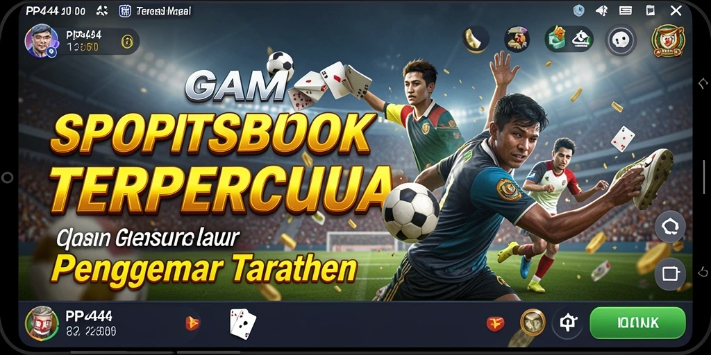Screenshot menunjukkan tampilan menarik dari fitur taruhan olahraga PP444.