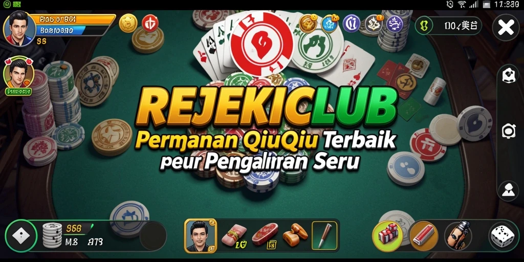 Gameplay seru di REJEKICLUB menunjukkan keseruan bermain QiuQiu.