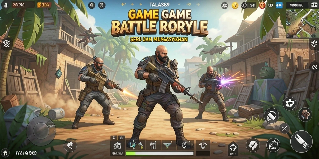 Tampilan gameplay seru dalam aksi Battle Royale di TALAS89.