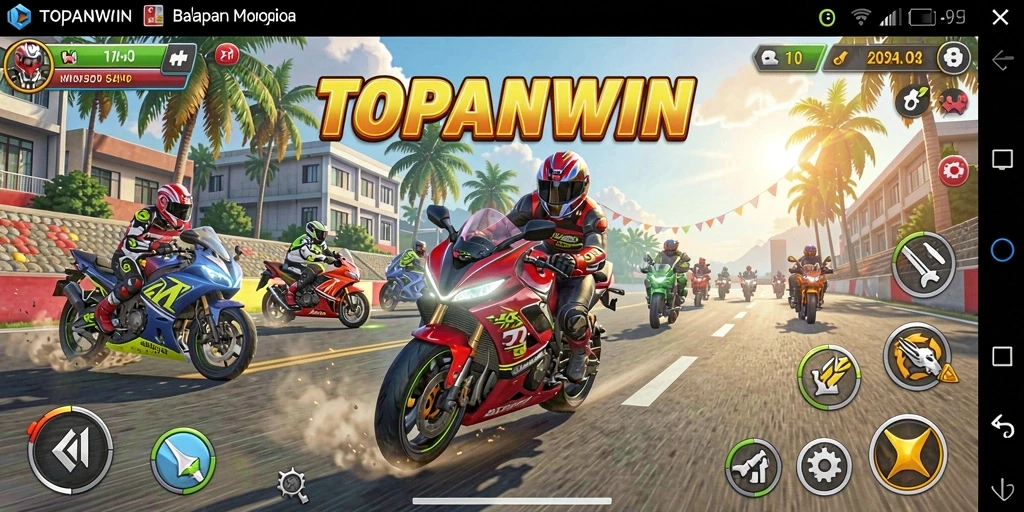 Gameplay TOPANWIN dengan visual menakjubkan dan kecepatan mendebarkan.