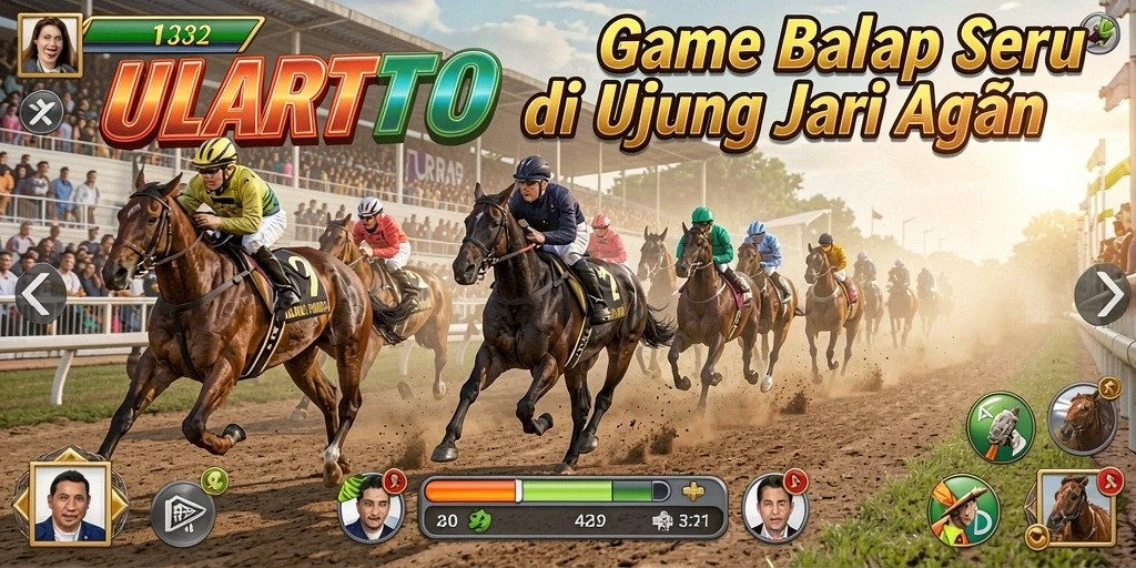 Tampilan gameplay ULARTOTO yang mendebarkan dan seru.