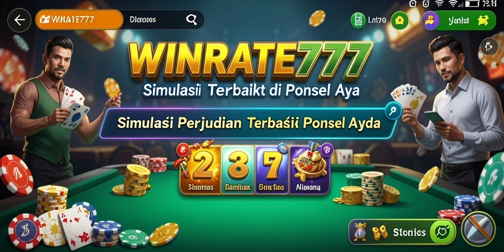 Screenshot gameplay WINRATE777 menampilkan suasana perjudian yang realistik dan menyenangkan.
